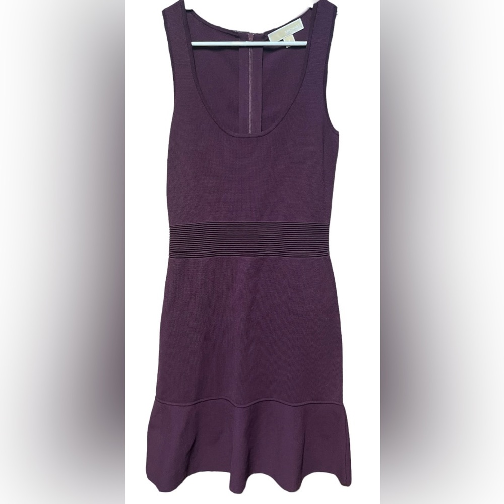 Michael Kors Half Milano Stitch Cordovan SAMPLE SRS Dress 65% Viscose S